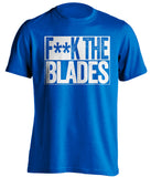 F**K THE BLADES Sheffield Wednesday FC blue TShirt