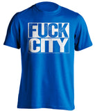 FUCK CITY Bristol Rovers FC blue TShirt