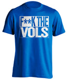 fuck the vols blue and white tshirt censored