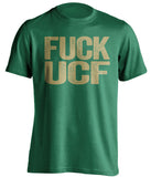 fuck ucf uncensored green tshirt for usf bulls fans