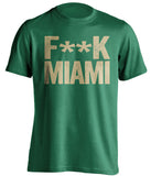 fuck miami south florida football shirt