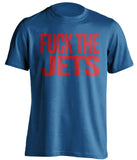 FUCK THE JETS - Buffalo Bills Fan T-Shirt - Text Design - Beef Shirts