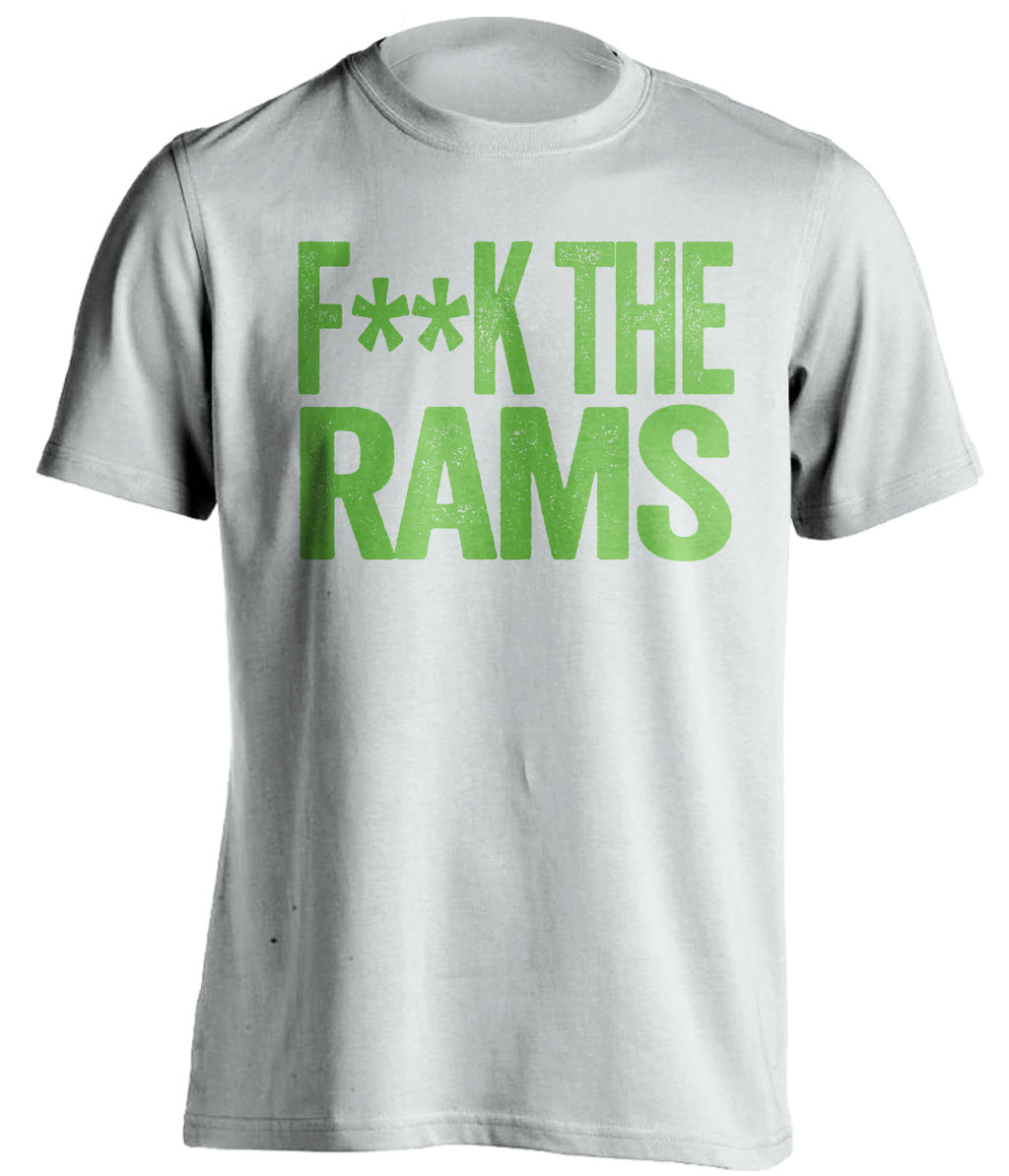 fuck the rams censored white tshirt seattle seahawks fan