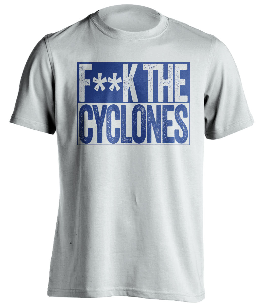 fuck the cyclones censored white shirt for jayhawk fans
