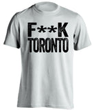 fuck toronto raptors brooklyn nets white tshirt censored