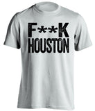fuck houston mavs san antonio spurs white tshirt censored