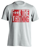 fuck the lightning white and red tshirt censored