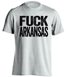 fuck arkansas missouri tigers fan white tshirt uncensored