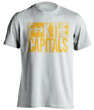 F**K THE CAPITALS Pittsburgh Penguins white TShirt