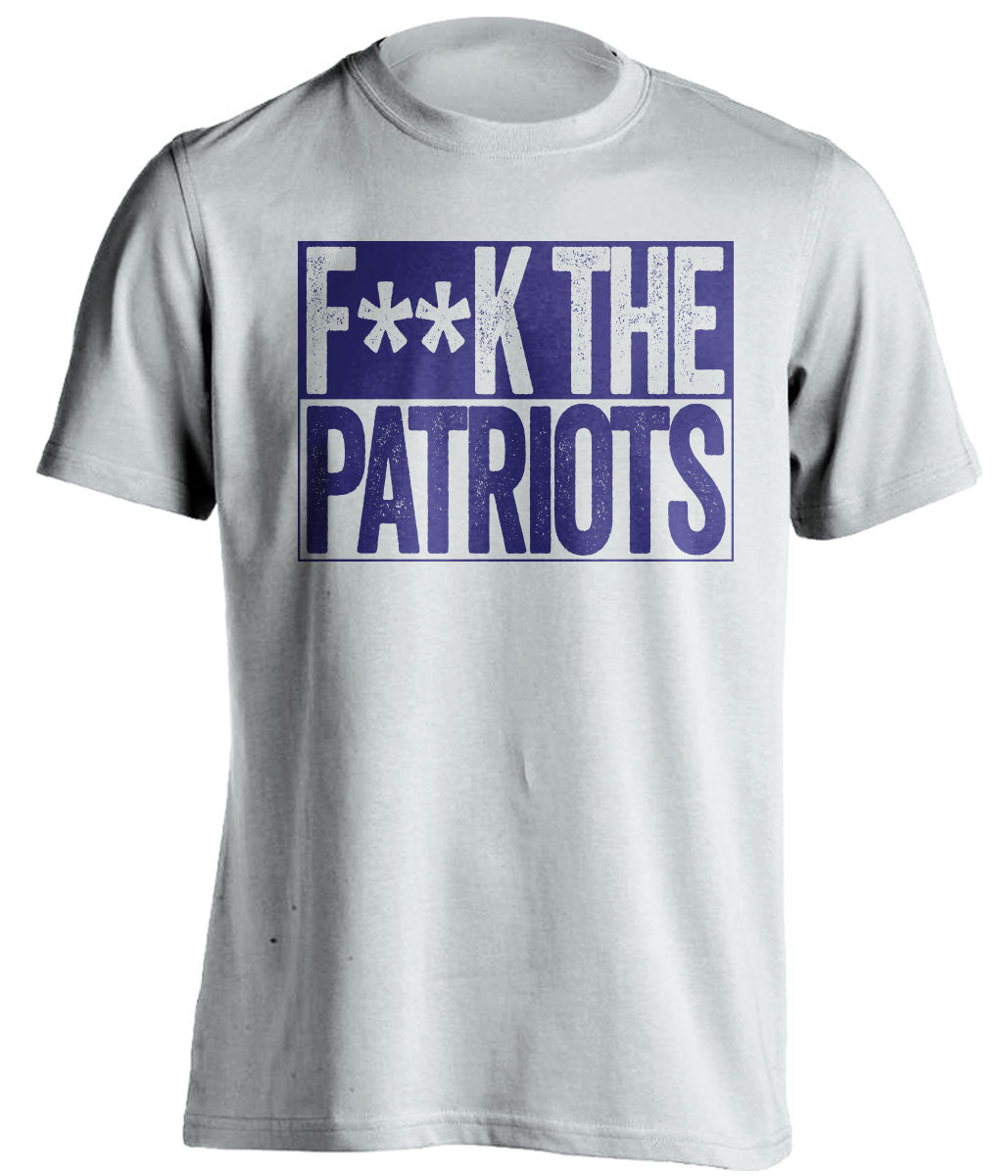 FUCK THE PATRIOTS Baltimore Ravens white Shirt