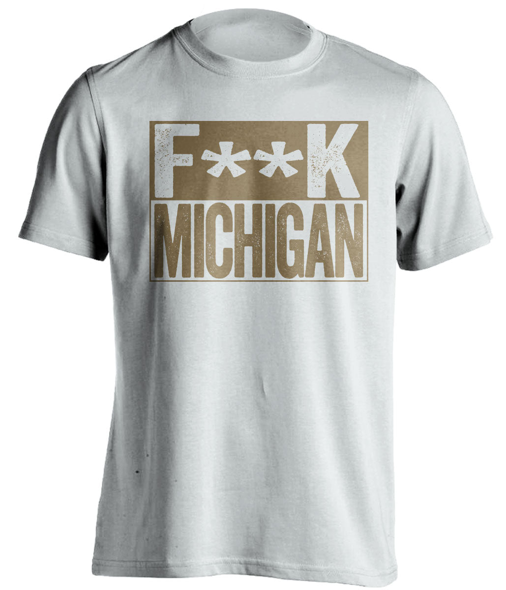 fuck michigan navy football fan shirt