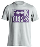 fuck ole piss miss lsu tigers white shirt censored
