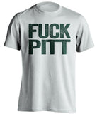 fuck pitt msu michigan state spartans white tshirt uncensored