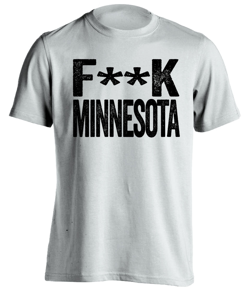 fuck minnesota iowa hawkeyes white tshirt censored