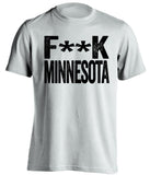 fuck minnesota iowa hawkeyes white tshirt censored