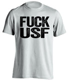 fuck usf uncensored white tshirt for ucf knights fans