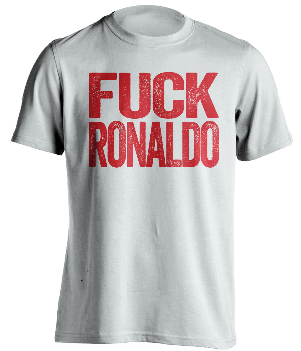 fuck ronaldo uncensored white tshirt liverpool fans