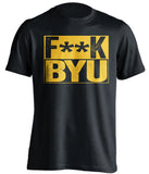 F**K BYU Wyoming Cowboys black TShirt