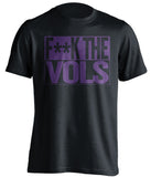 fuck the vols black and purple shirt TTU fans censored