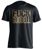 fuck goodell new orleans saints fan uncensored black tshirt