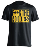 fuck the hokies wvu mountaineers black shirt censored