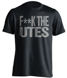 fuck the utes censored black tshirt for aggies fans