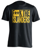 fuck the islanders penguins fan censored black shirt