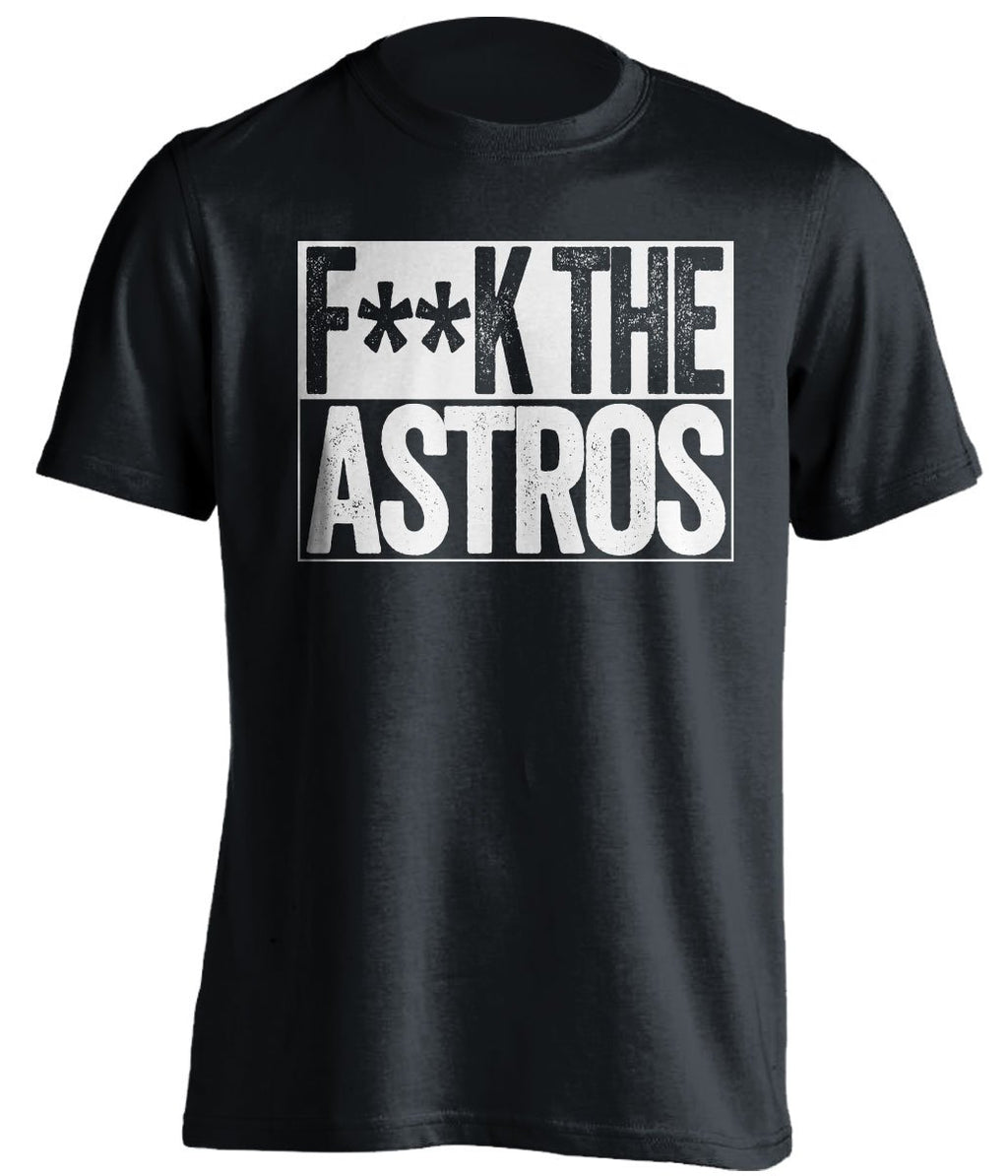 fuck the astros black shirt ny yankees fans censored