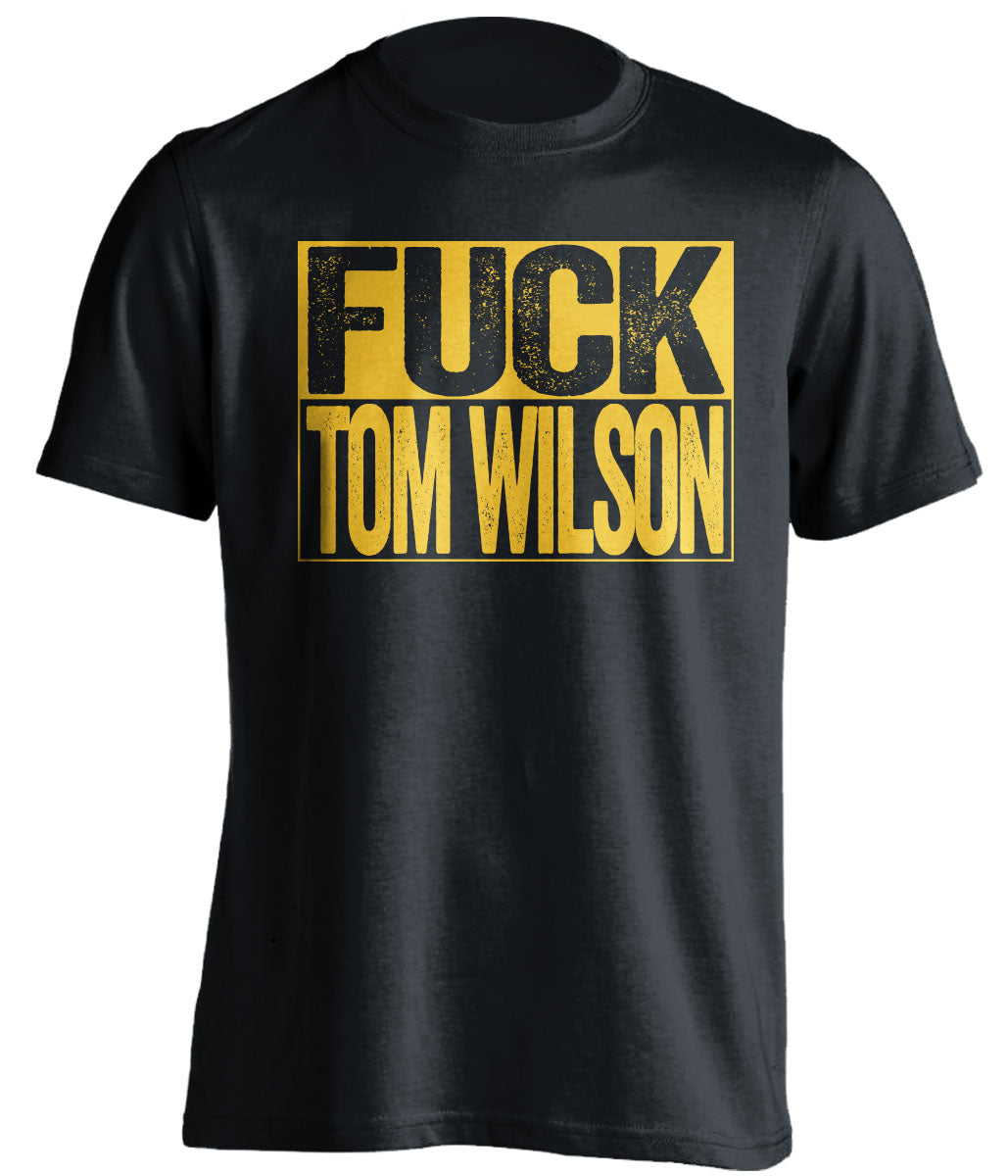 fuck tom wilson penguins fan uncensored black shirt