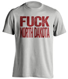 fuck north dakota uncensored grey tshirt minnesota gophers fans