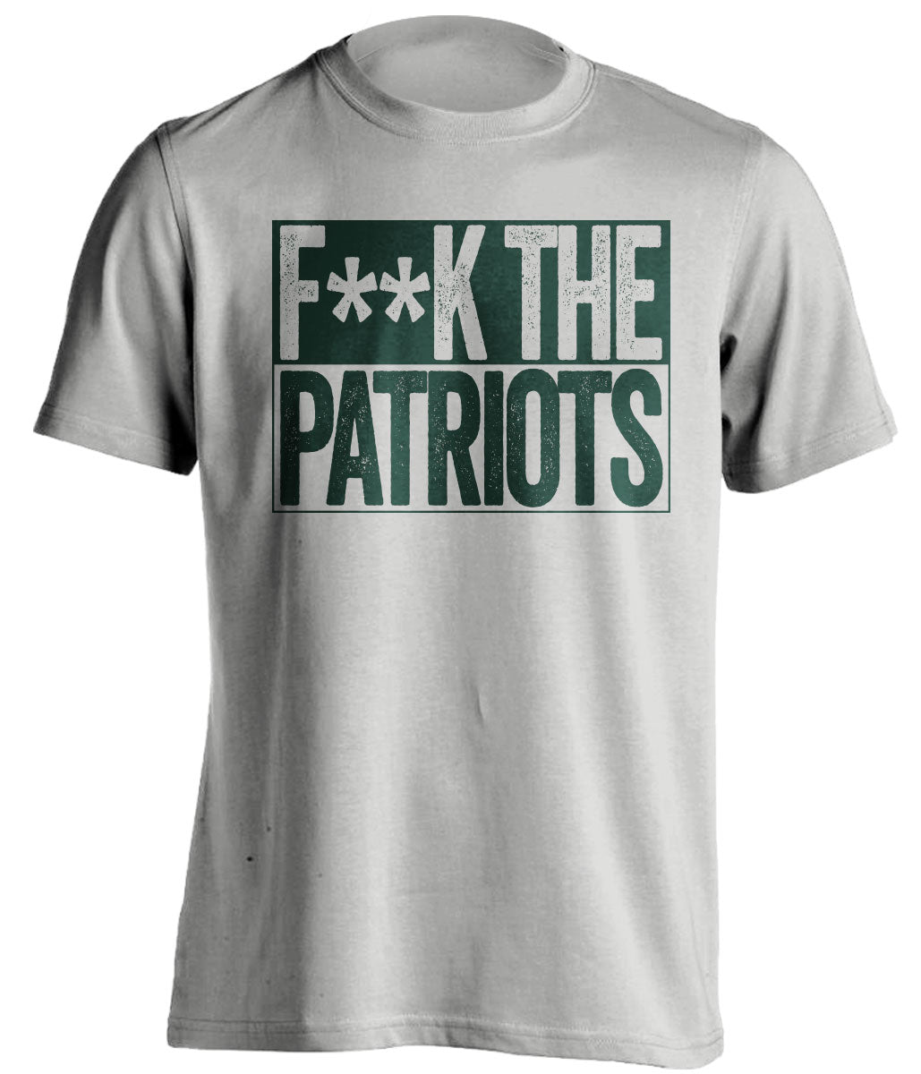 FUCK THE PATRIOTS - Patriots Haters Shirt - Green Bay Packers Version - Box Design - Beef Shirts