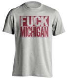 Fuck Michigan - Michigan Haters Shirt - Maroon and Gold - Box Design - Beef Shirts