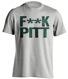 fuck pitt msu michigan state spartans grey tshirt censored