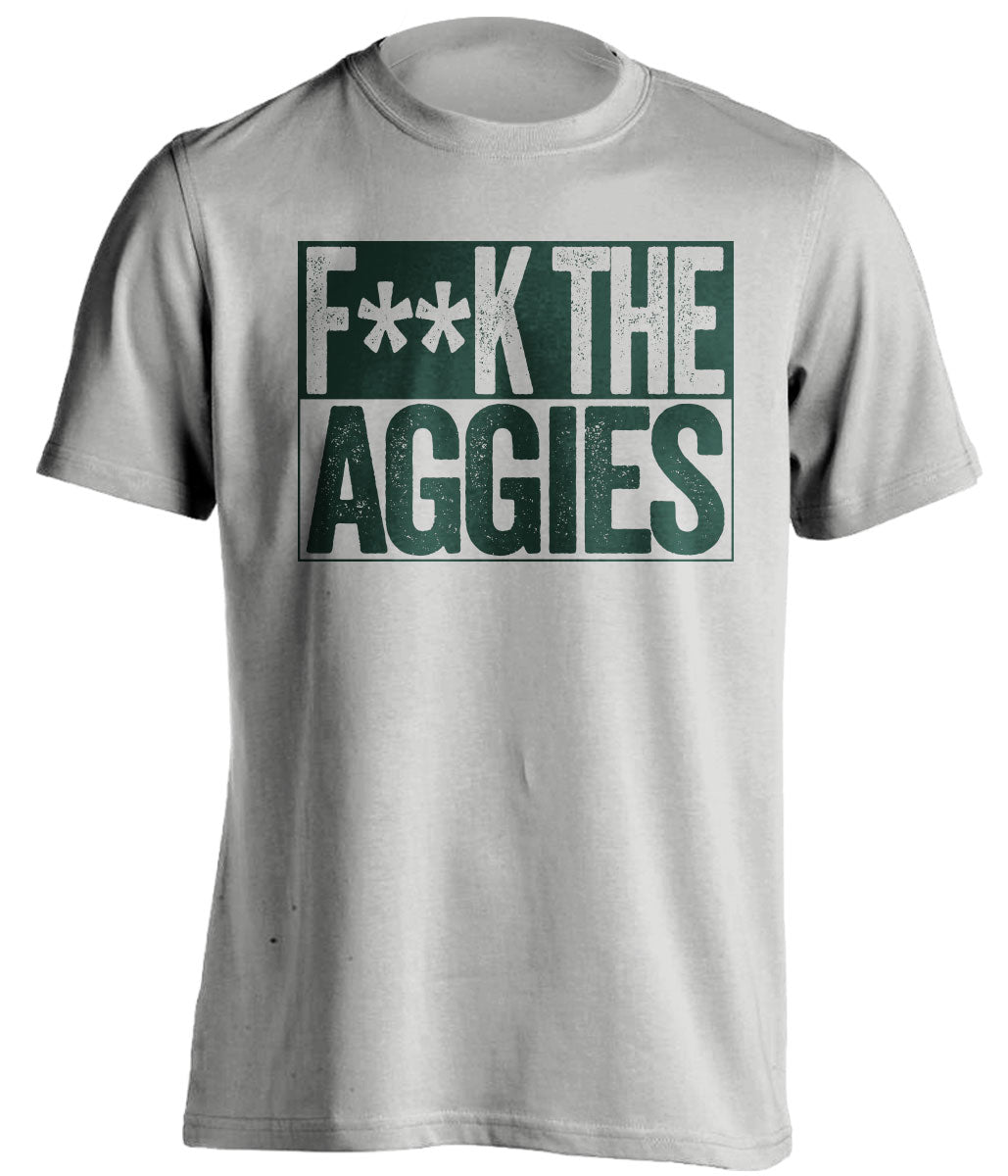 fuck the aggies censored grey shirt for baylor fans
