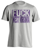 fuck west virginia tcu horned frogs grey shirt uncensored