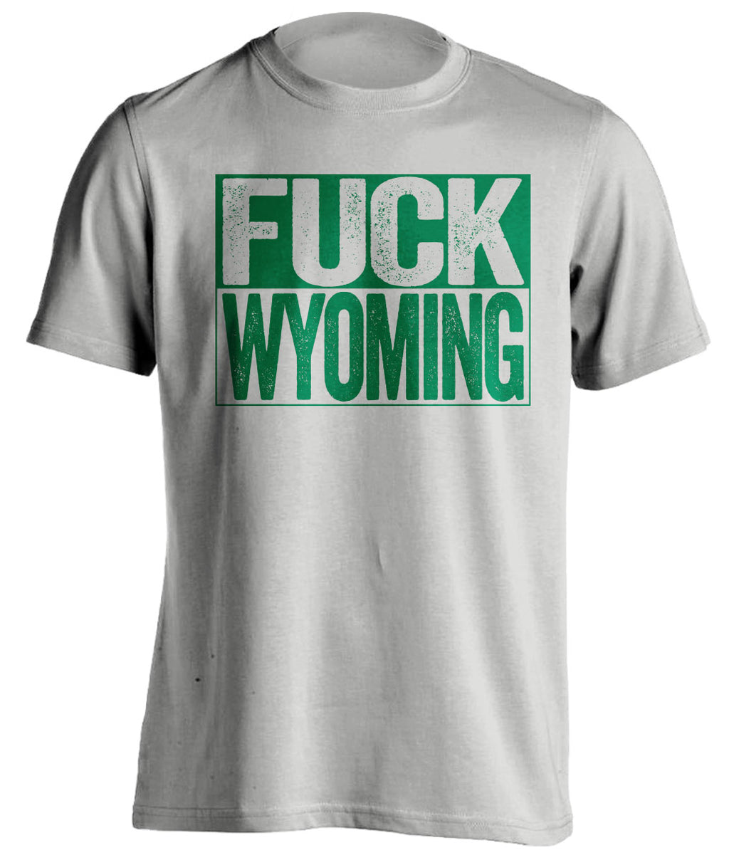 fuck wyoming uncensored grey shirt CSU rams fan