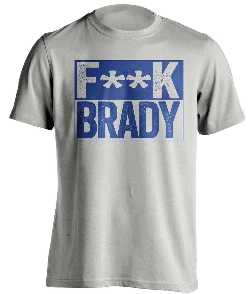 fuck brady grey and blue tshirt censored