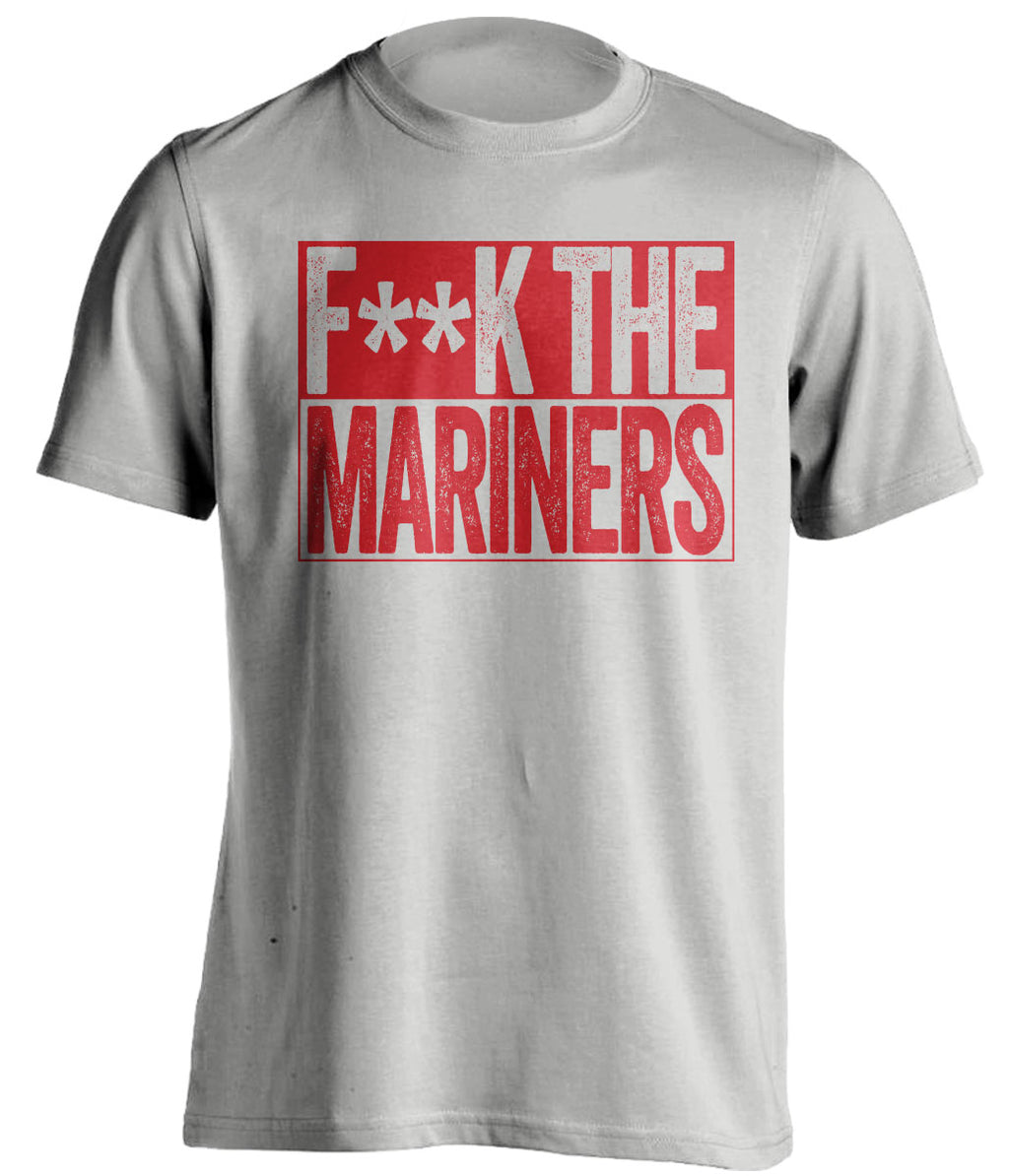 fuck the mariners grey censored shirt LA angels fans