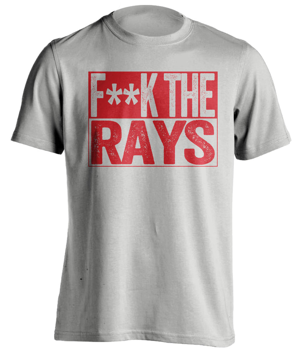 fuck the rays censored grey shirt for boston sox fans