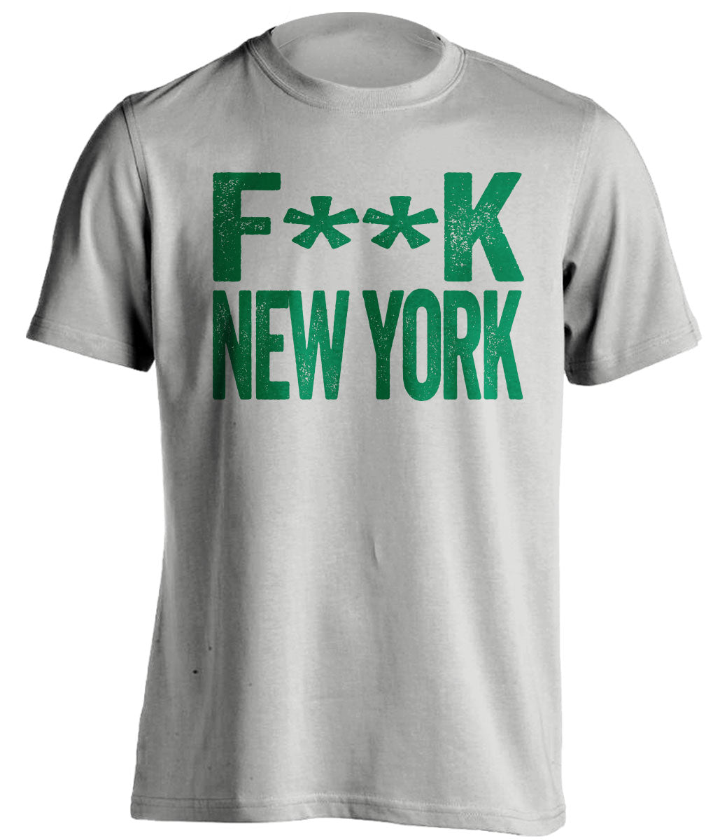 fuck new york philadelphia eagles fan grey tshirt censored