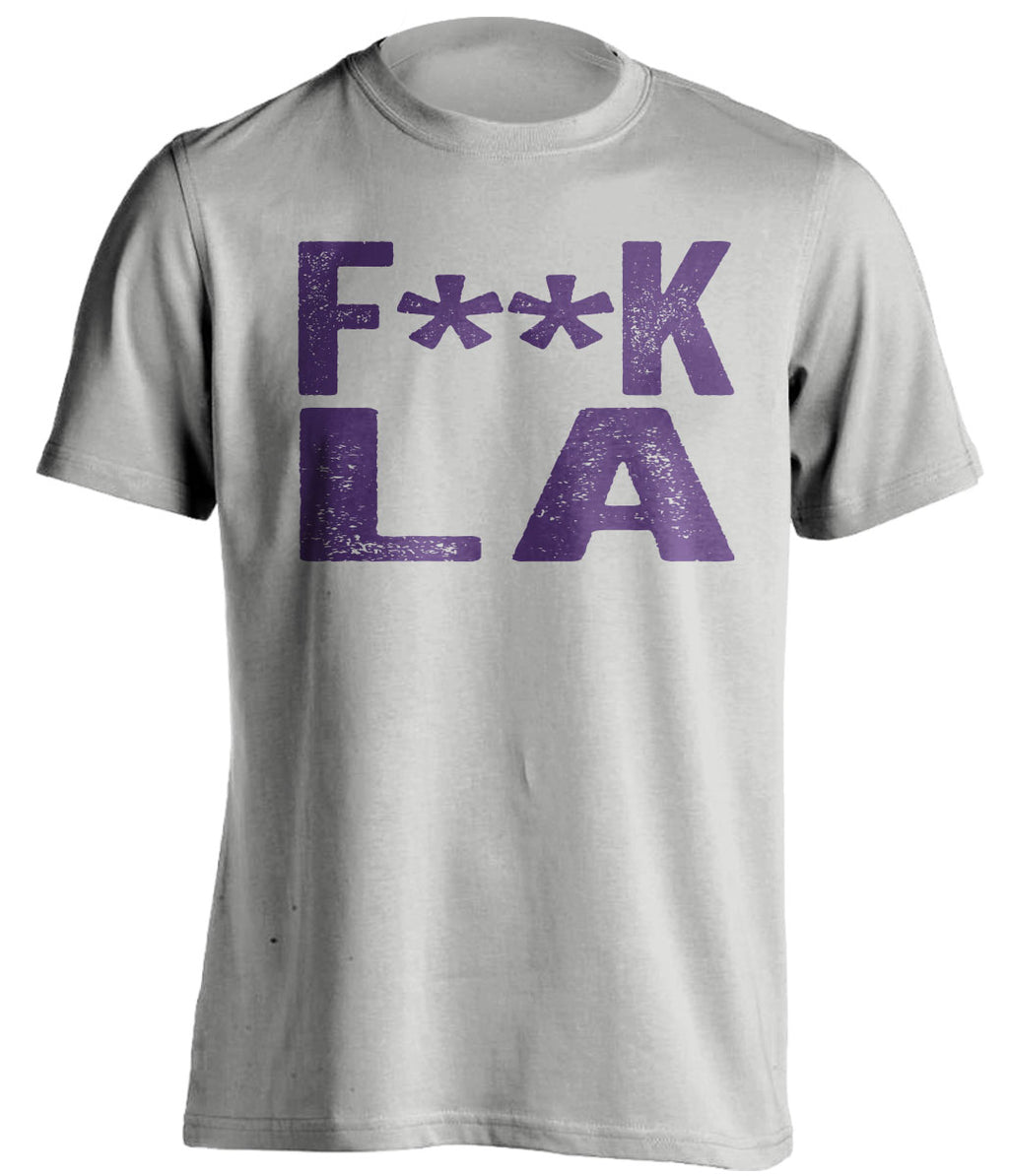 fuck la dodgers colorado rockies grey tshirt censored