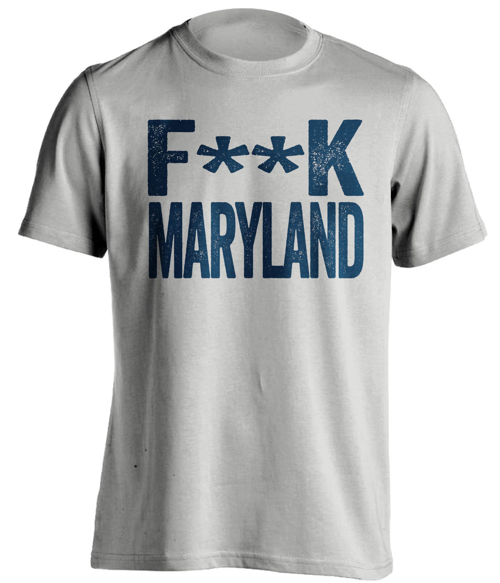 fuck maryland crab bowl navy midshipmen grey tshirt censored