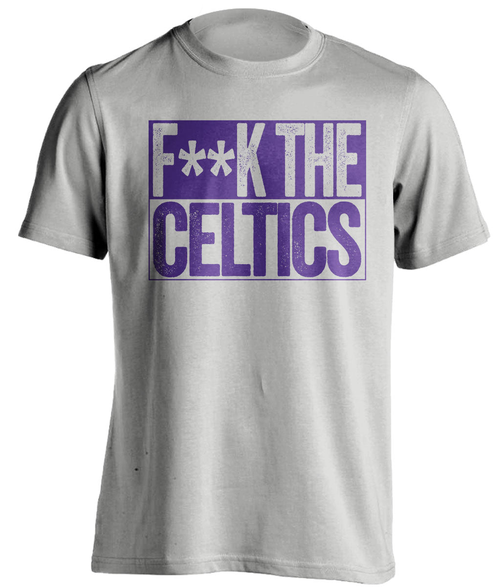 FUCK THE CELTICS - Los Angeles Lakers Fan T-Shirt - Box Design - Beef Shirts