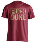 fuck duke red and old gold tshirt uncensored