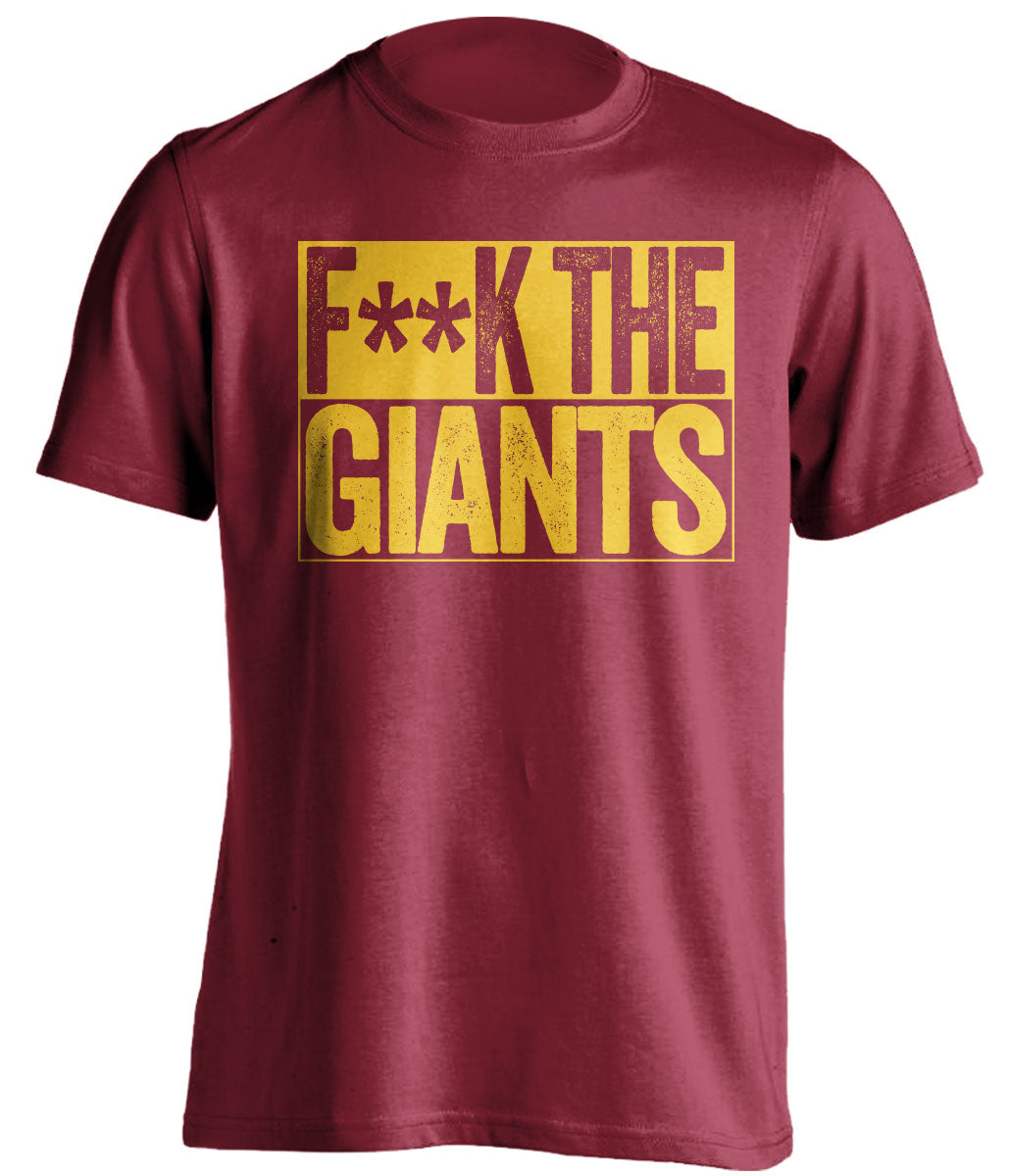 fuck the giants washington redskins fan censored red shirt