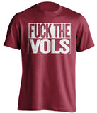fuck the vols cardinal red and white shirt uncensored