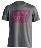 fuck brady grey and garnet tshirt censored