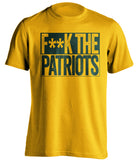 fuck the patriots green bay packers tee