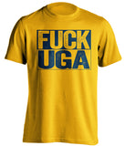 fuck uga gold and navy tshirt uncensored