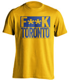 fuck toronto leafs buffalo sabres gold shirt censored